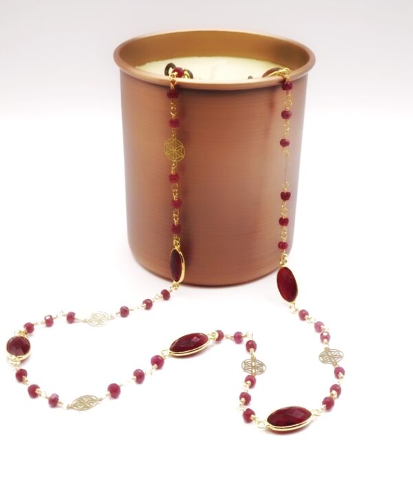 Ruby Hydro Glass and Ruby Glasses Chain