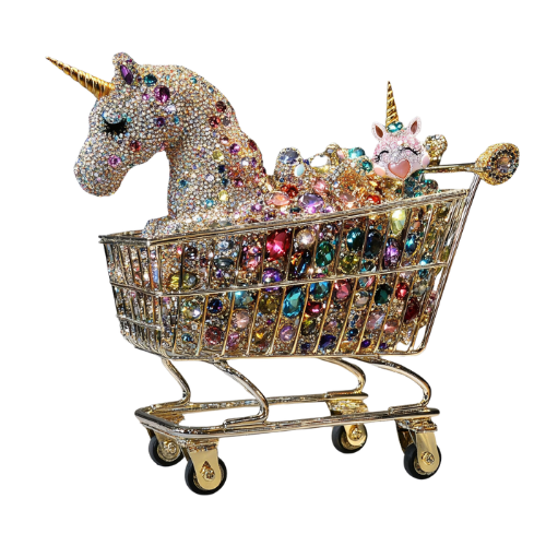 Cart full of glitter